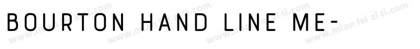 Bourton Hand Line Me字体转换